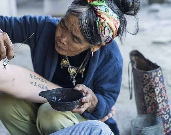 Thailand Bamboo Tattooing